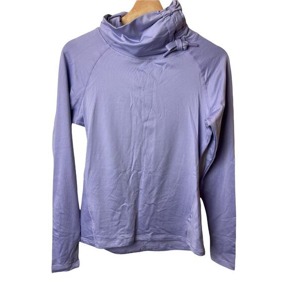 Layer 8 Performance Qwick Dry Fleece Lined Funnel Neck Purple Shirt Size S NWT - Picture 1 of 6